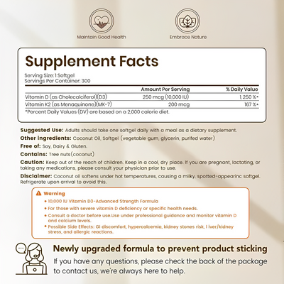 Vitamin D3 K2 Supplement